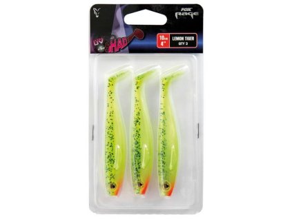 Fox Rage Gumová Nástraha Pro Shad Ultra Uv Pacs Lemon Tiger 14cm 2ks