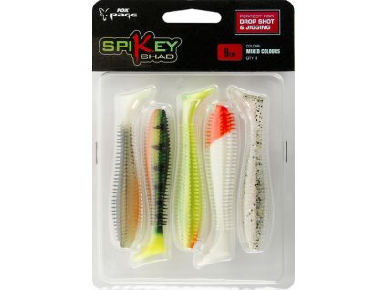 Fox Rage Gumová Nástraha Spikey Shad Mixed Pack Colours 5 ks 9cm