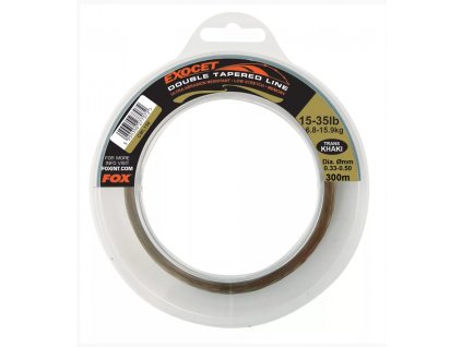 Fox Vlasec Exocet Double Tapered Trans Khaki 300m 0.30mm - 0.50mm