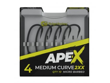 RidgeMonkey Háček Ape-X Medium Curve 2XX Barbed Velikost 6 10ks