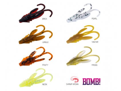 Delphin Umělá nástraha BOMB! Nympha 10ks 
2,5cm/YANTAR