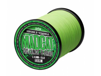 Madcat Pletená šňůra Distance 8-Braid Fluo Žlutá/Zelená 0,45mm 100lb 1210m