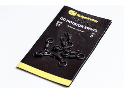 RidgeMonkey Obratlík RM-Tec Quick Change Rotator Swivel Velikost 11 8ks