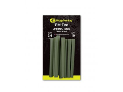 RidgeMonkey Smršťovací hadička RM-Tec Shrink Tube 3,6mm Weed Green 10ks