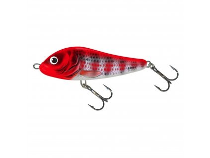 Salmo Wobler Rattlin' Slider 8 Sinking Holo Red Head Striper