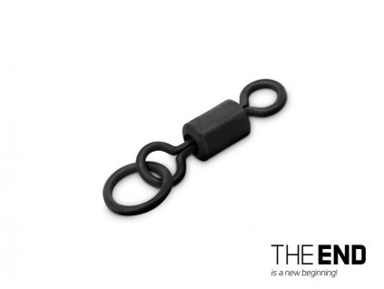 Delphin Kaprařský obratlík s kroužkem THE END Ring Swivel / 10ks #4