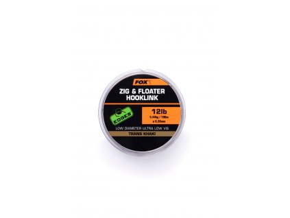 Fox Plovoucí vlasec Zig & Floater Hooklink Trans Khaki 100m 0,30mm