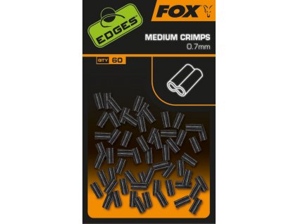 Fox Edges Spojky Medium Crimps 0,7mm 60ks