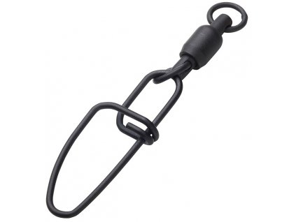 Madcat Karabinka S Obratlíkem Stainless BB Swivels W Crossl Snap Black 3 ks 75kg
