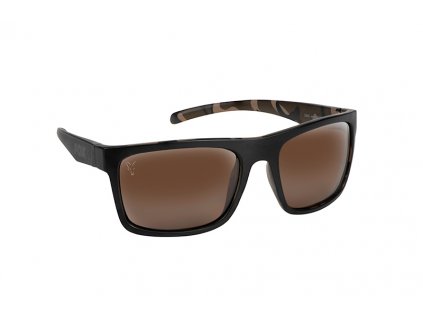 Fox Polarizační Brýle Avius Black & Camo hnědé čočky
