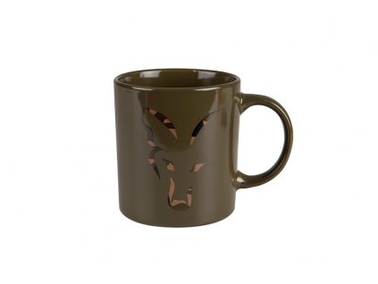 Fox Hrnek Green And Camo Head Ceramic Mug
