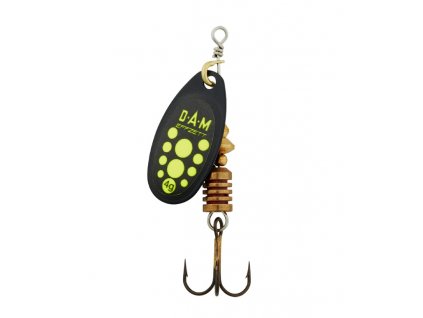 DAM Třpytka Effzett Standard Spinner SinkingBlack Yellow 6g vel.3