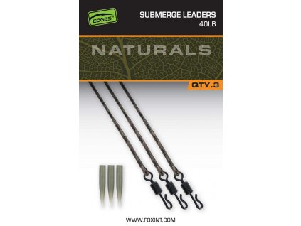 Fox Montáž Edges Naturals Submerged Leaders 3ks 40lb