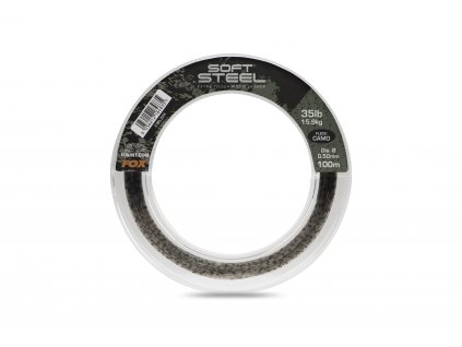 Fox Šokový Vlasec Soft Steel Fleck Camo Leader