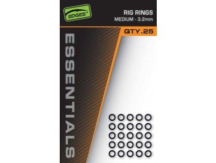 Fox Kroužky Edges Essentials Rig Rings 25 ks 3,2mm