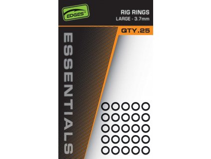 Fox Kroužky Edges Essentials Rig Rings 25 ks 3,7mm