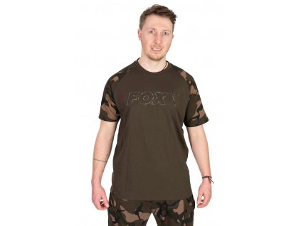 Fox Tričko Khaki Camo Outline T-Shirt vel. L