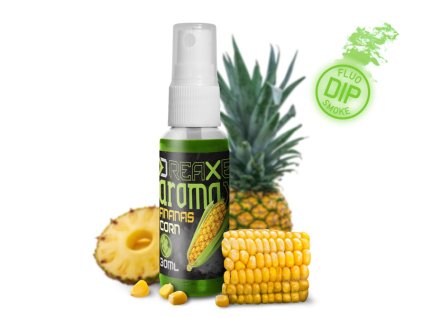 Delphin Dipovací sprej AromaX 30ml Kukuřice-Ananas/fluo