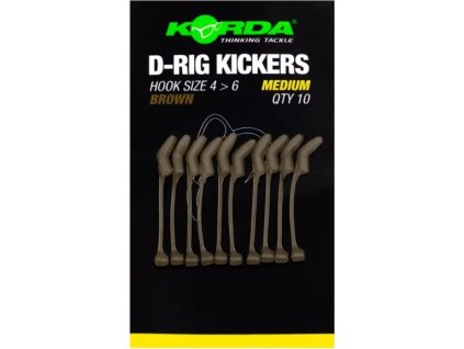 Korda Rovnátka Kickers D Rig Brown 10 ks vel. M