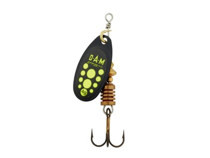 DAM Třpytka Effzett Standard Spinner SinkingBlack Yellow 3g vel.1
