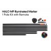 Fox Tyčová bójka Halo Illuminated Marker Pole Kit, set 1tyč 7m s ovladačem