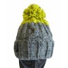 R-Spekt Kulich MAXI PomPom beanie šedý citron