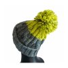 R-Spekt Kulich MAXI PomPom beanie šedý citron
