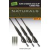 Fox Montáž Edges Naturals Kwik Change Lead Clip Tubing Rigs 3ks