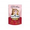club 4 paws premium selection hrana umeda pentru pisici stripsuri de vita in supa crema de broccoli 12x85g 824699