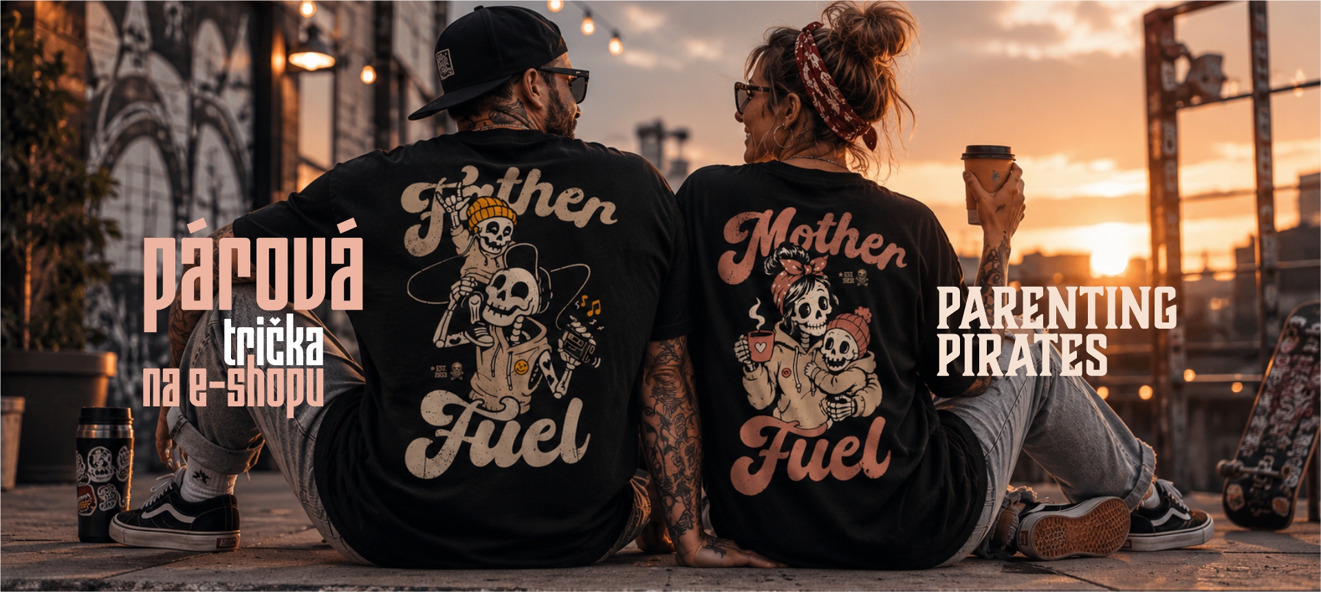 Párová trička pro mámu i tátu 🏴‍☠️⚡
