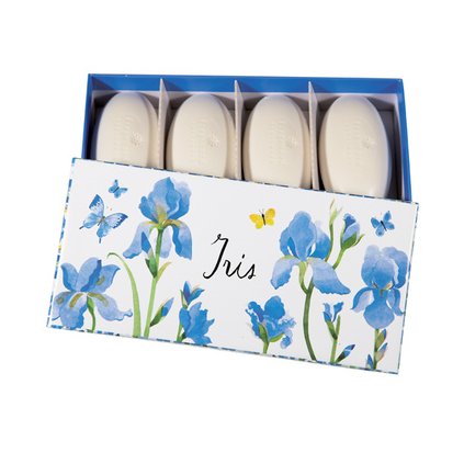 IRIS, Fragonard, parfémovaná mýdla v dárkové krabičce,4 kusy, 4 x 50g