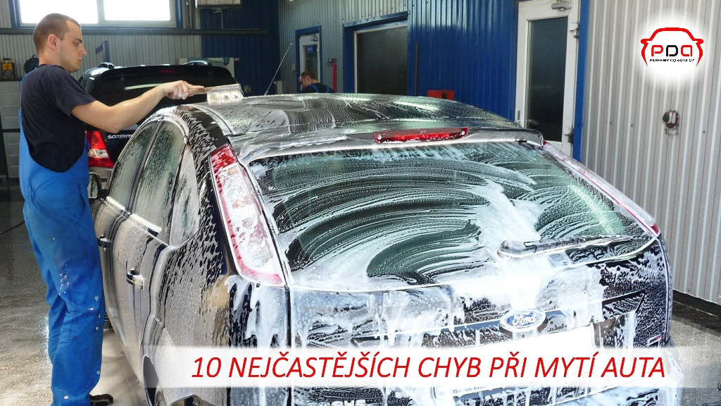 10 nejčastějších chyb při mytí auta