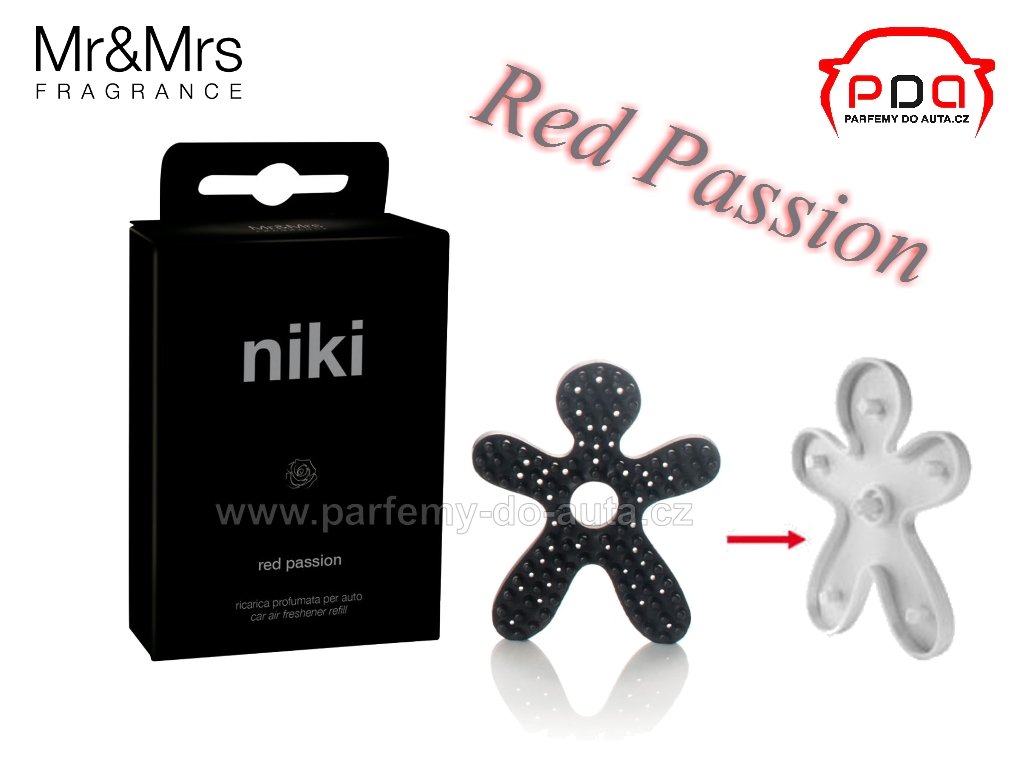 Náhradní náplň vůně NIKI Crystal Red Red Passion mr mrs Fragrance