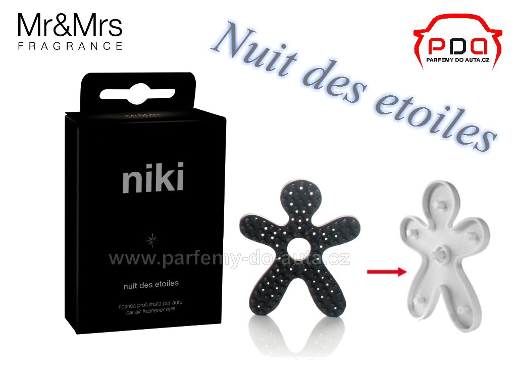 Náhradní náplň vůně NIKI Crystal Blue Nuit des etoiles mr mrs Fragrance