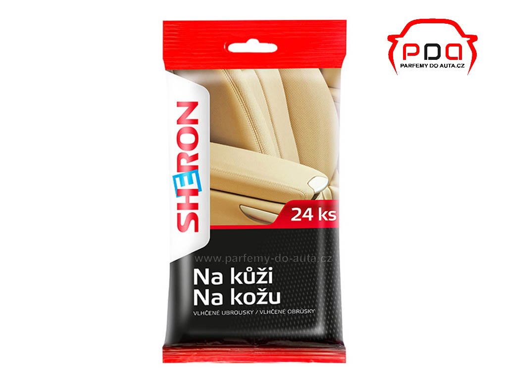 Vlhčené ubrousky na kůži 24ks SHERON