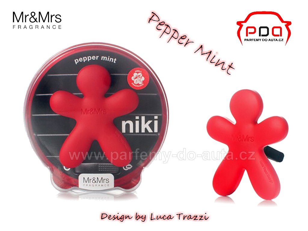 Panáček Niki Pepper mint - máta - vůně do auta Mr Mrs Fragrance