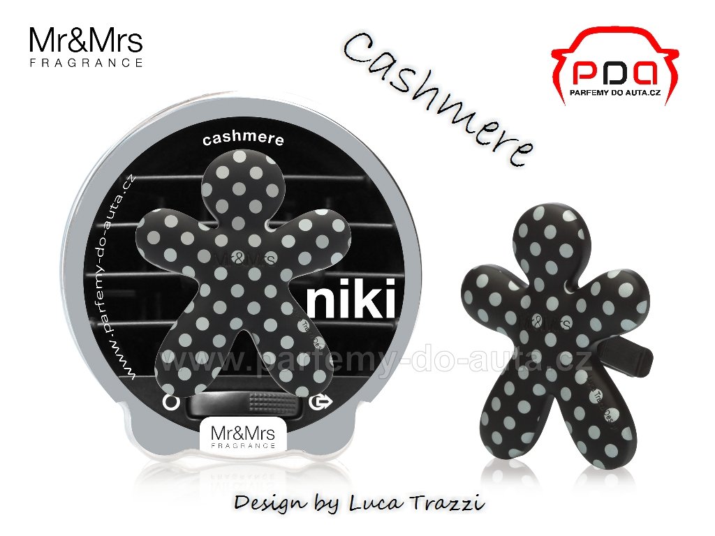 Panáček Niki Cashmere - Kašmír puntíkovaný - vůně do auta Mr Mrs Fragrance