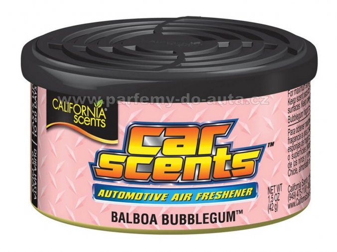 California Car Scents Balboa Bubblegum žvýkačky