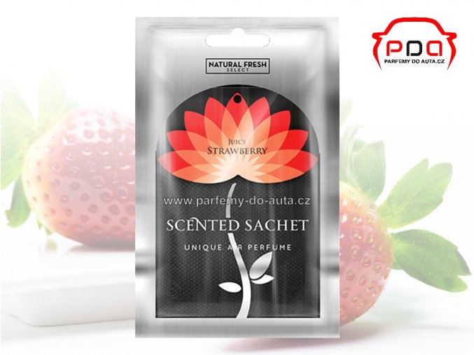 Vonné sáčky Scented Sachet Silver Juicy Strawberry šťavnaté jahody Natural Fresh