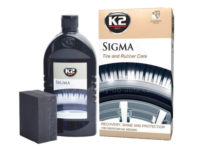 K2 Sigma péče a lesk na pneumatiky a pryžové gumové díly