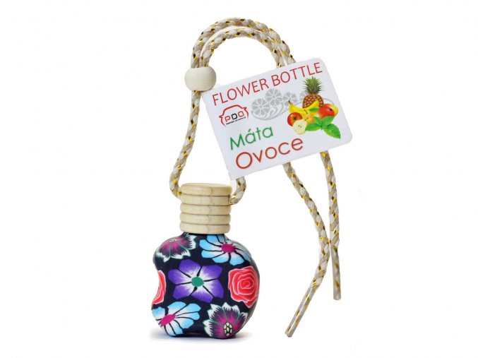 Flower Bottle Máta Ovoce závěsná vůně do auta PDA21