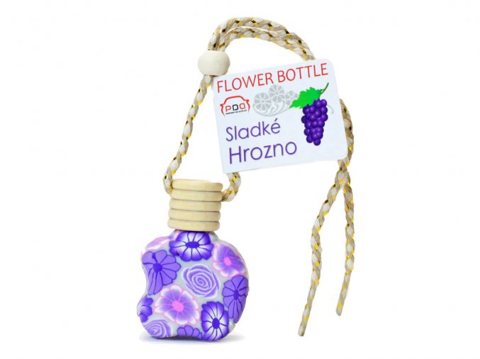 Flower Bottle Sladké Hrozno závěsná vůně do auta PDA21