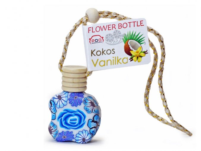 Flower Bottle Kokos Vanilka závěsná vůně do auta PDA21