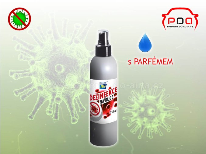 Dezinfekce na ruce parfémovaná od Power Air