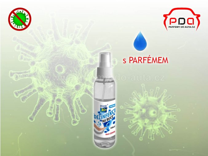 Dezinfekce na ruce parfémovaná od Power Air 100ml