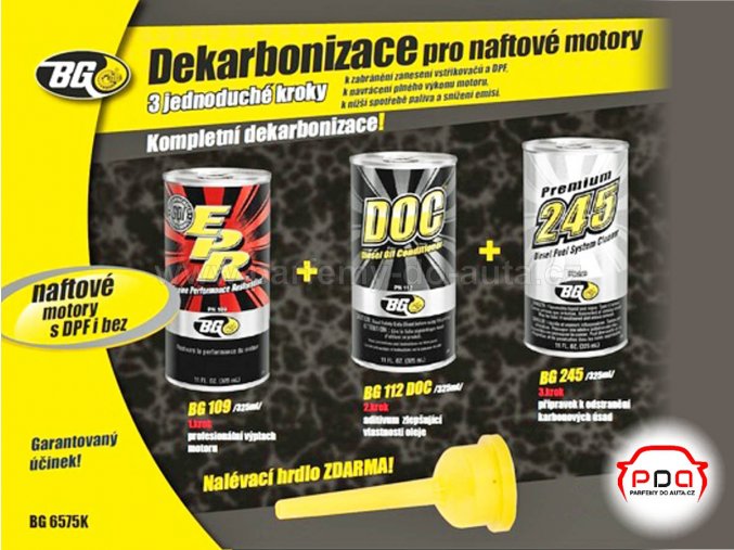 BG 6575 kompletní dekarbonizace pro naftové motory