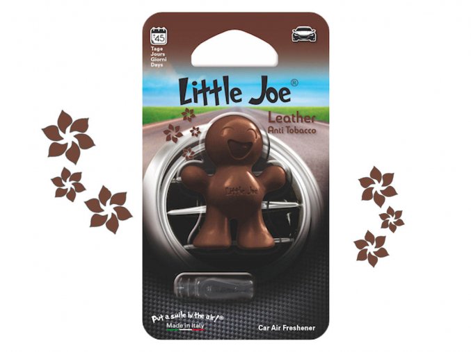 Little Joe Learher Anti Tobacco hnědý panáček do auta