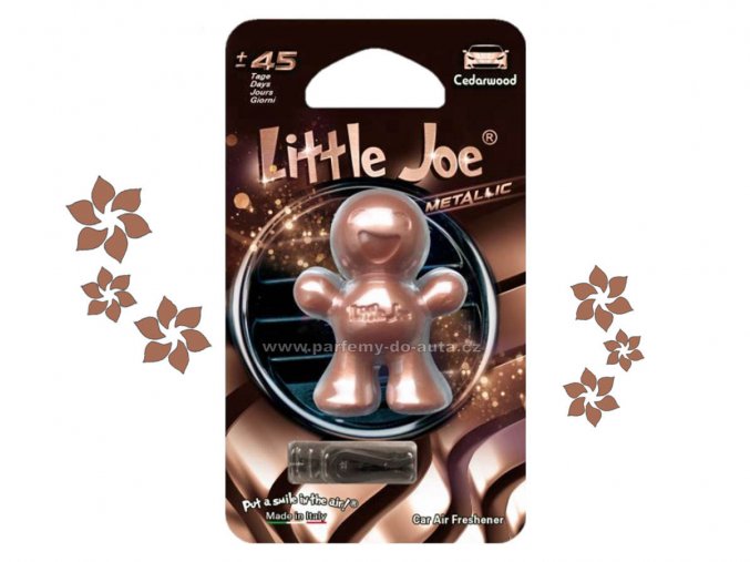 Little Joe Metalic Cedarwood cedrové dřevo bronzový panáček do auta