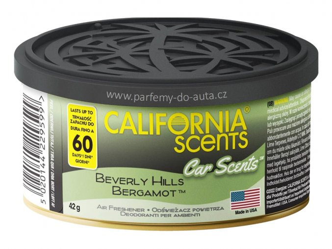 California Car Scents Beverly Hills Bergamot vůně