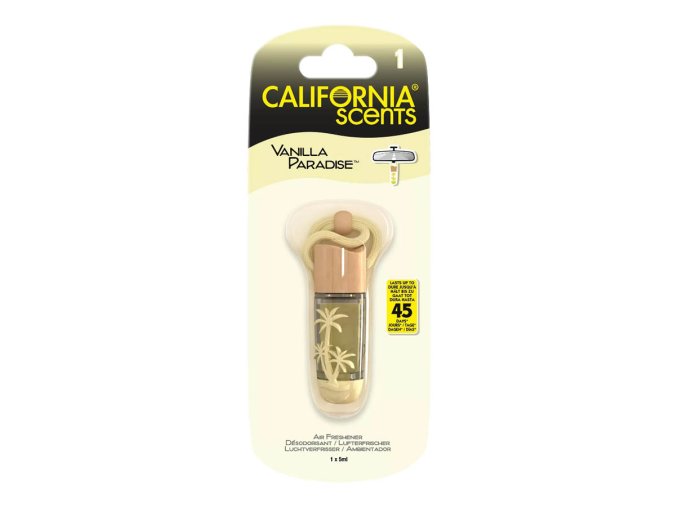 Hanging Vial Vanilla Paradise California Scents